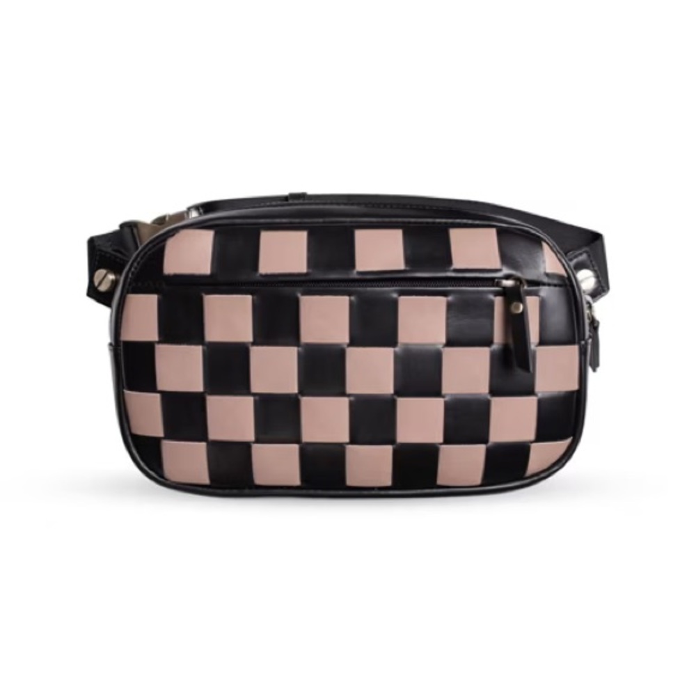 Andar Devin black/crema checkered crossbody